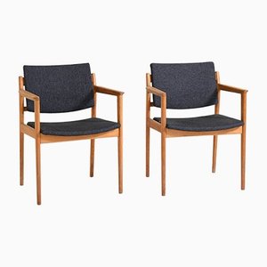 Vintage Swedish Office Chairs, Set of 2