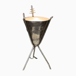 Futuristic Silver Table Lamp