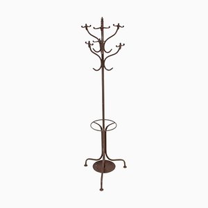 Antique Cast Iron Coat Rack, 1920s