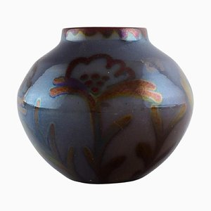 Glasierte Keramikvase von Edgar Böckman für Höganäs