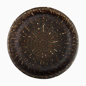 Cuenco redondo de gres esmaltado de Gunnar Nylund para Rörstrand, años 60