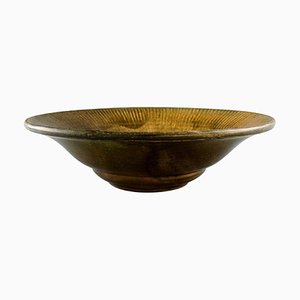 Danish Glazed Stoneware Bowl by Svend Hammershøi for Kähler