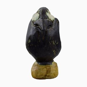 Glazed Stoneware Bird by Klase Jr. For Höganäs, 1981