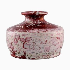 Vaso antico in ceramica smaltata di Karl Hansen Reistrup per Kähler, fine XIX secolo