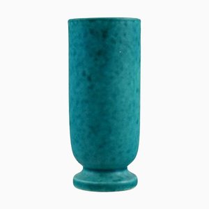 Argenta Art Deco Vase aus glasierter Keramik von Wilhelm Kåge für Gustavsberg, 1940er