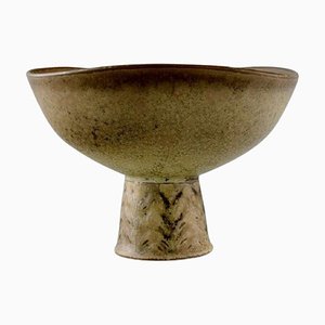 Bowl on Foot aus glasierter Keramik von Carl-Harry Stålhane für Rörstrand