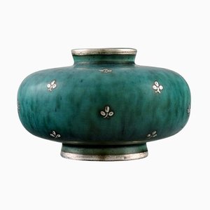 Mid-Century Argenta Art Deco Vase von Wilhelm Kåge für Gustavsberg