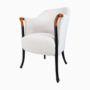 Armchair in Bouclé Wool by Umberto Asnago for Giorgetti, Italy