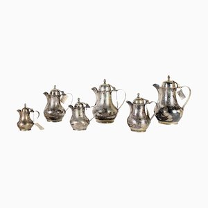 Teapots in Silver from CUSI, Set of 6