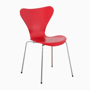 Roter Butterfly Chair von Arne Jacobsen für Fritz Hansen