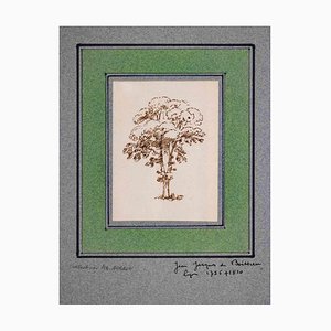 Jean-Jacques De Boisseu, Tree, Original Drawing, Late 18th-Century