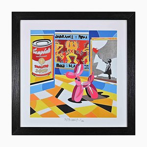 Ugo Nespolo, All the Hype, Original Siebdruck, 2000er