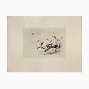 Michel Dumas, Cupidon et Vénus, Photographie Originale, 19e siècle