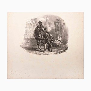 Lithographie, The Escape From Argyle Castle, Richard Parks Bonington, 1826