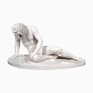 20th Century Composite Marble Dying Gaul Sculpture