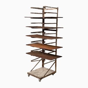 Antique Rack in Wood and Iron