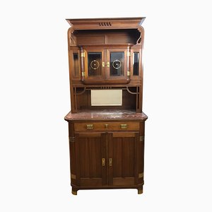 Art Nouveau Cupboard with Marble Plate