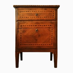 Small Vintage Louis XVI Chest of Drawers in Walnut