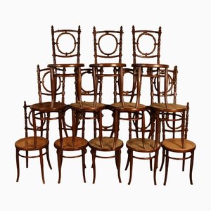 Bistro Chairs from Fischel, Set of 12