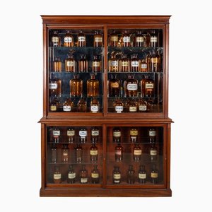 Antique English Display Cabinet in Mahogany, 1860