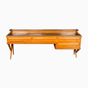 Vintage Italian Console in Wood, 1970