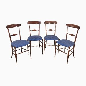 Italian Chiavari Chairs by Giuseppe Gaetano De Scalzi, 1940s, Set of 4