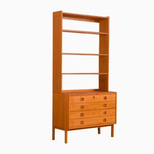 Mid-Century Scandinavian Rival Bookcase with Chest of Drawers from Boderne Jatogs, Norway, 1970s