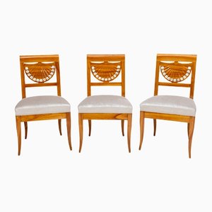 Chaises Biedermeier, Set de 3