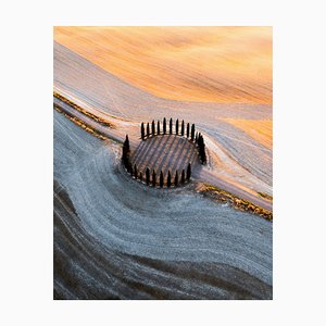 Marco Bottigelli, Route de Campagne et Cyprès, Toscane, Italie, Photographie