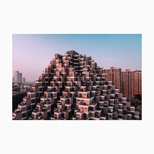 Luftperspektive Bilder, Wohnhaus in Pyramidenform, Fotografie