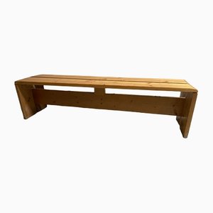 Large Mountain Chalet 1600 Bench by Charlotte Perriand for Les Arcs, France, 1960s