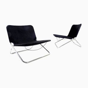 Folding Lounge Chair by Emilio Nanni for Zanotta, Set of 2