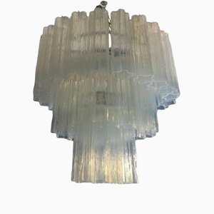 Lámpara de araña Opal Trunks de cristal de Murano