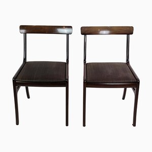 Mahogany Rungstedlund Dining Chairs by Ole Wancher, Set of 2