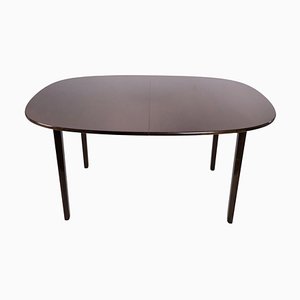 Dark Mahogany Dining Table by Ole Wancher for by P. Jeppesen