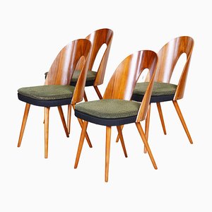 Mid-Century Style Green Dining Chairs by Antonín Šuman, 1950s, Set of 4