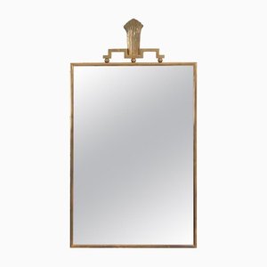 Swedish Brass Grace Mirror by Lars Holmström, 1930s