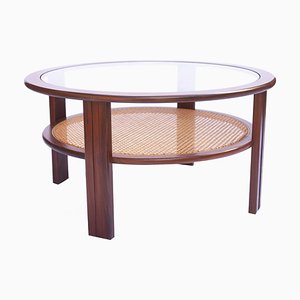 Round Teak Coffee Table with Cane Shelf from G-Plan, 1960s