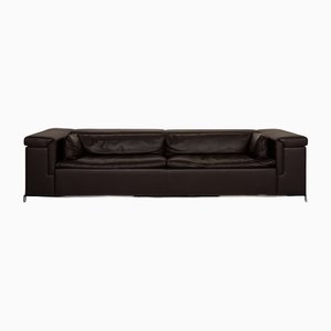 Dark Brown Leather Ds 7 Three-Seater Couch from de Sede