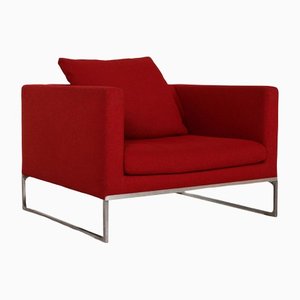 Red Tight Fabric Armchair from B&b Italia / C&b Italia