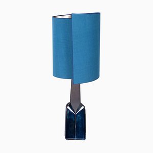 Soholm Lampe mit New Silk Made Made Lampenschirm von René Houben für Bornholm, 1960er