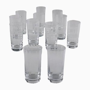 Bicchieri vintage in cristallo di Baccarat, set di 12