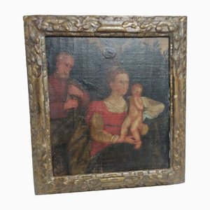 Holy Family, 1500s, Oil on Canvas, Framed