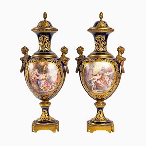Covered Vases from Sèvres, Set of 2
