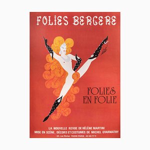 Folies Bergere, Follies in Madness! Poster by Erté