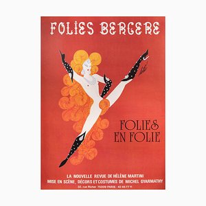 Folies Bergere, Follies in Madness! Poster di Erté