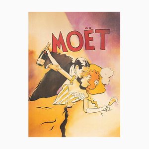 Póster Couple Moët Champagne de Vince McIndoe