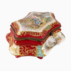 Caja de porcelana del siglo XIX de Sèvres