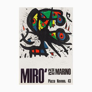 Miró Ausstellungsplakat, Photo-Offset, 1971