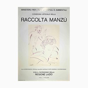 Impresión offset vintage de Giagomo Canco, Manzu Collectection, 1981